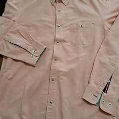 【美品】三峰ダンガリー風シャツ【ピンク系//Mサイズ】の画像