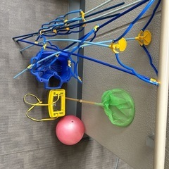 子供セット(ひまわり鉢・ 虫かご・虫取り網・ゴムボール)の画像