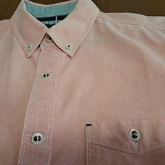 【美品】三峰ダンガリー風シャツ【ピンク系//Mサイズ】の画像