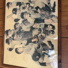 野球　パズル　額　インテリア　完成品の画像