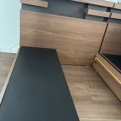 【2台セット4,000円】シングルベッド（引き出し付き・錦之堂インターナショナル・取りに来てくださる方限定） の画像