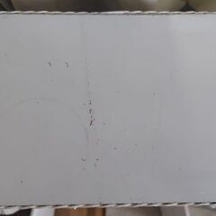 【中古】☆棚☆ホワイト☆藤製風☆かわいい収納☆ホワイトシェルフの画像