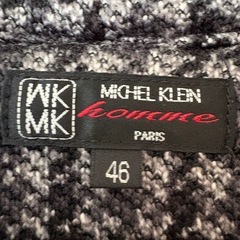 MICHEL KLEIN ミッシェルクラン コート フード付き 洗える ガンクラブチェック フリース サイズ46の画像