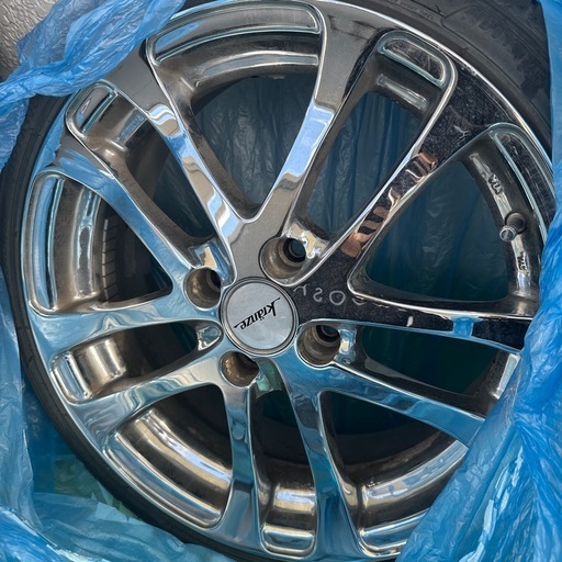 Weds Krenze ホイール4穴 PCD100 4本 2本タイヤ使えます