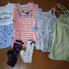 子供服　女児　110〜120　24着、靴下5足の画像