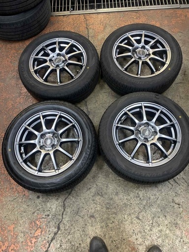185/65r15ダンロップ31週22年製とアルミホイール4本