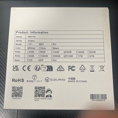 NiPoGi ミニpc N150 16GB+512GBの画像