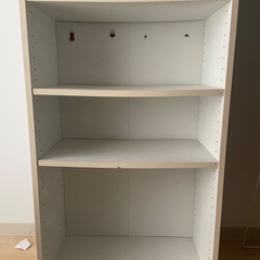 本棚 白の画像