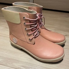 ピンク　レインブーツの画像