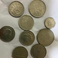 【無料】古銭外貨フランスフラン　オランダギルダーのセットの画像
