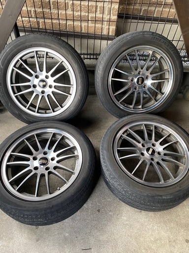 BBSホイール17インチ4本セットRD155　7Ｊ +53 114.3 タイヤおまけ付　ステップワゴンrp