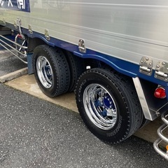 19.5 メッキホイール 8本中古の画像