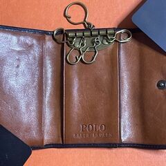 POLO RALPH LAUREN レザーキーケース【レア配色】の画像