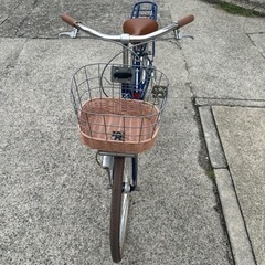 自転車　子供用24インチ　アサヒ　ブルーの画像
