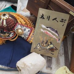 兜，置物、作家名あり、こどもの日、45ｘ30ｘ35の画像