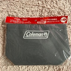 Coleman コカ・コーラコラボ　クーラーバッグ グレー29×19マチ11㌢の画像