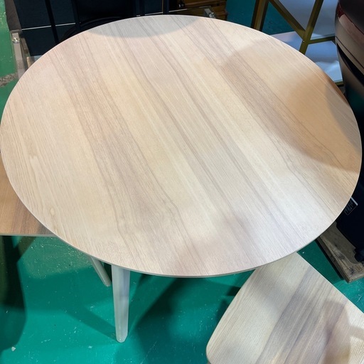 ✨美品【新品約4.2万円】【イケア/ラウンドテーブル】イス2脚セット