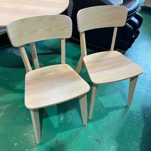 ✨美品【新品約4.2万円】【イケア/ラウンドテーブル】イス2脚セット