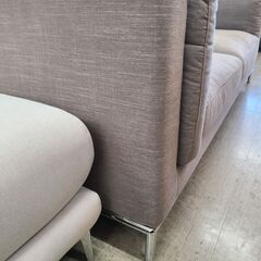 J1628　【リユースのサカイ柏店】　二人掛けソファ　グレー　クリーニング済みの画像