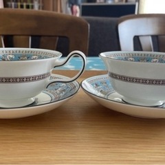 WEDGWOOD カップ＆ソーサー2客セットの画像