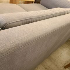 J1628　【リユースのサカイ柏店】　二人掛けソファ　グレー　クリーニング済みの画像