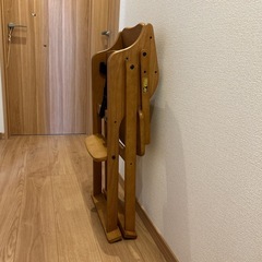【交渉中】木製ハイベビーチェアの画像