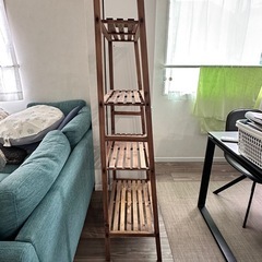 木製　ラックの画像