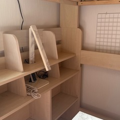 【美品】ベッド＆デスク コンパクトにまとまる！の画像