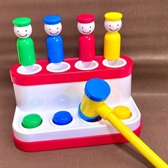 ボーネルンド ピョコピョコ ハンマー お人形 知育玩具 ボタン おもちゃの画像