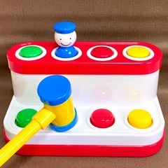 ボーネルンド ピョコピョコ ハンマー お人形 知育玩具 ボタン おもちゃの画像