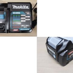 展示未使用 マキタ HS001GRDX 165mm 充電式マルノコ ブルー 40Vmax/2.5Ah 急速充電器 バッテリ×2個 電動工具 makita 苫小牧西店の画像