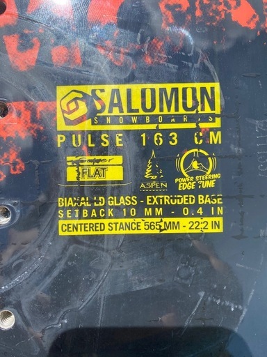 Salomon Pulse Snowboard 163cm