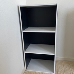 ②カラーボックスさんだ3段の画像