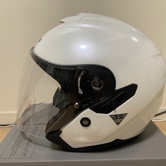 ジェットヘルメット コミネ HK-172サイズMホワイトの画像