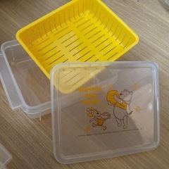 ご飯保存用すのこ容器 3個セット プーさんの画像