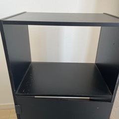 ③カラーボックス3段 くろ黒の画像