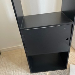 ③カラーボックス3段 くろ黒の画像