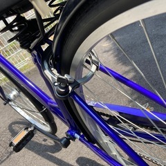 自転車　ブルーの画像