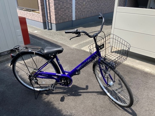 自転車　ブルー