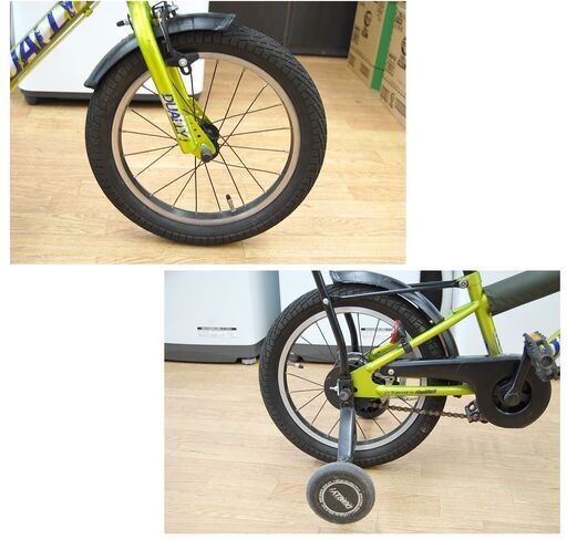 自転車 16インチ 子ども用自転車 補助輪・アシストバー付き カゴ・ベルあり DUALLY! 札幌市 清田区 平岡