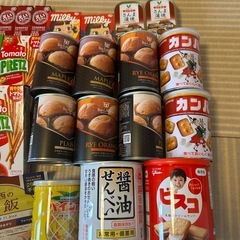 非常食　お菓子　缶詰　　まとめての画像
