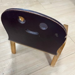 【子ども用椅子】木製スマイルチェア／現状渡しの画像