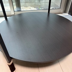 【美品】IKEA Vittsjo ヴィットショーコーヒーテーブル　丸テーブルの画像