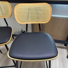 カウンターテーブル　椅子2脚セットの画像
