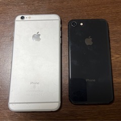  iphone 2台の画像