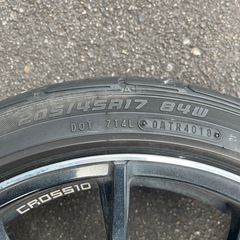 アルミホイール4本 205/45R17ノーマルタイヤ付き　の画像