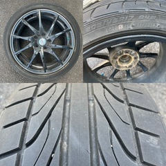 アルミホイール4本 205/45R17ノーマルタイヤ付き　の画像