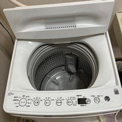 ハイアール　洗濯機　4.5kg 2021年製の画像