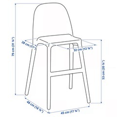 IKEA椅子ハイチェアの画像