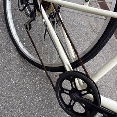 　ホワイト　クロスバイクの画像